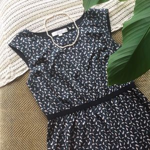 LOFT MP Blue Grey Dress